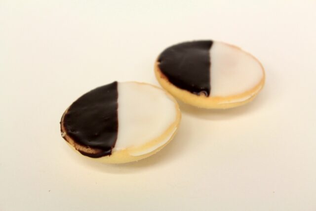Mini Black and White Cookies, per pound from Zadies Bakeshop, Fair Lawn NJ