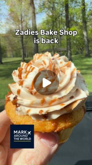 Still frame from an Instagram reel by @mark_around.the.world: Zadies is back, now open at the Fair Lawn Promenade.